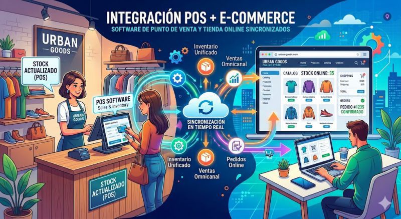 Screenshot de Integración CreaPOS + E-Commerce